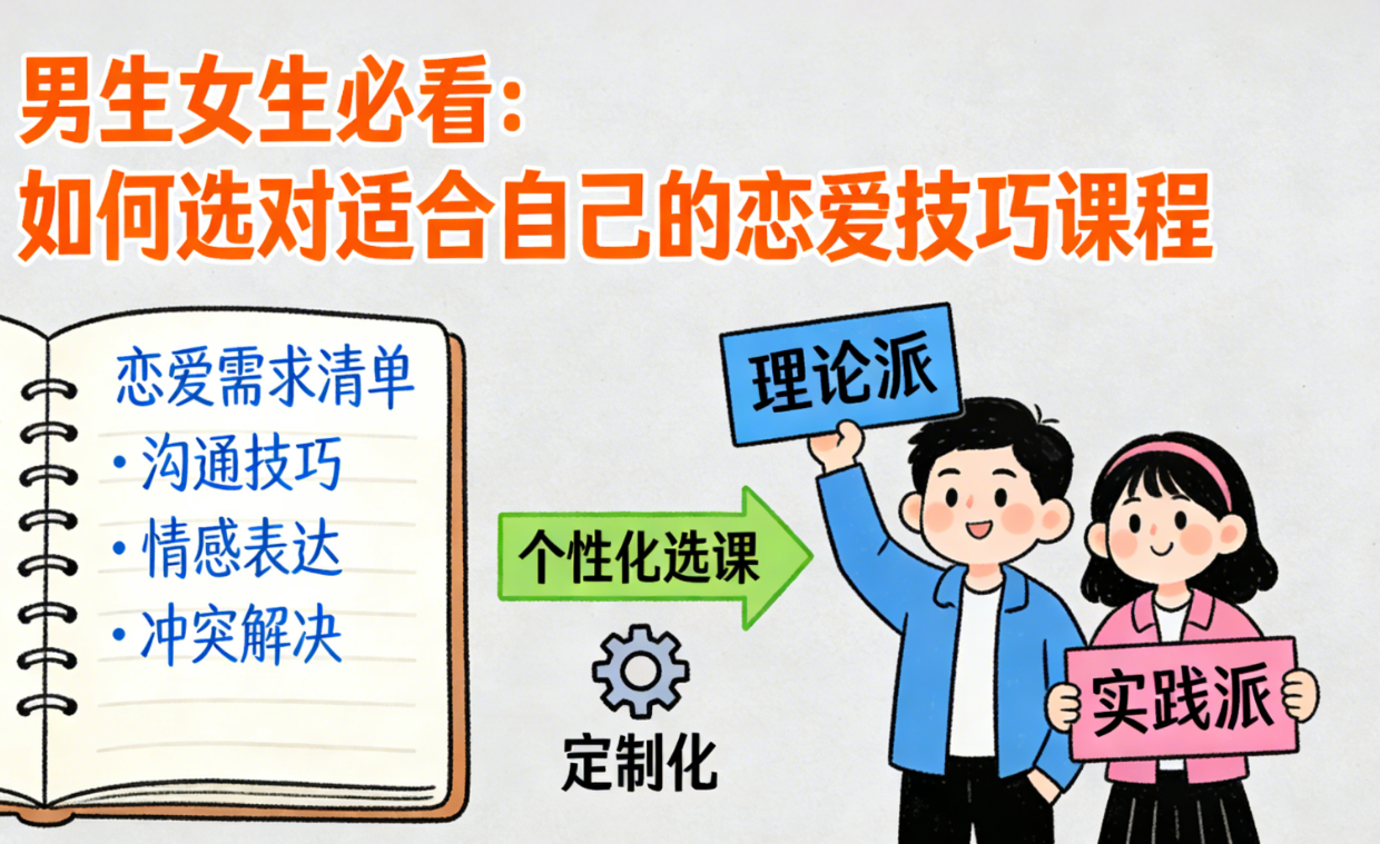 男生女生必看:如何选对适合自己的恋爱技巧课程